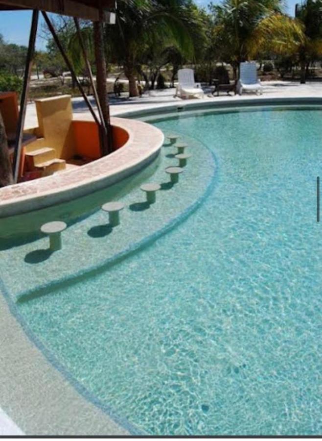 Two Bedroom Beachfront Villa Celestun Exterior photo